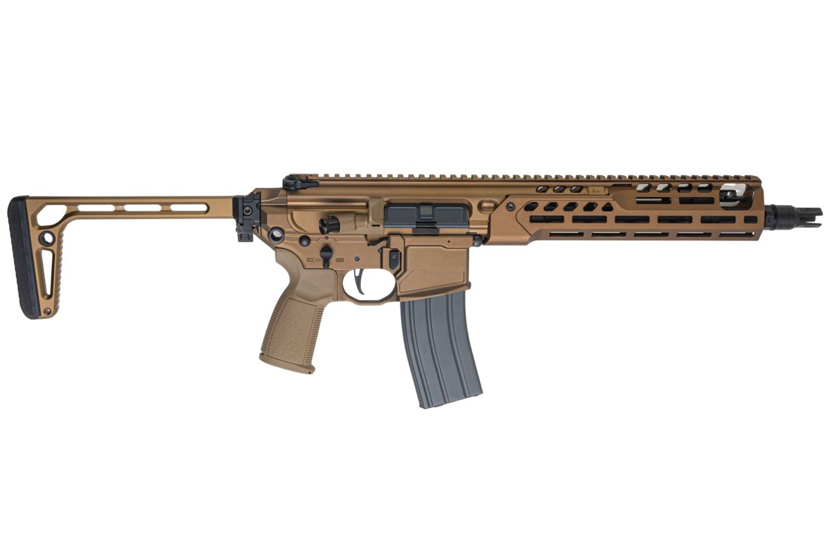 Salvo Precision MWS Spear LT 5.56 GBB エアソフトガン - 11.5インチ (G104-3B、マーキングなし) - ダークアース