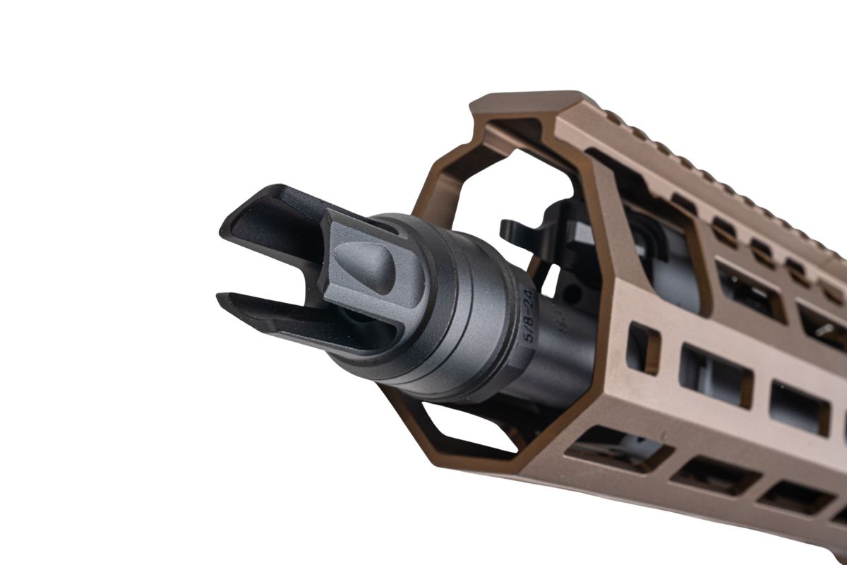 Salvo Precision MWS Spear LT 5.56 GBB エアソフトガン - 11.5インチ (G104-3B、マーキングなし) - ダークアース