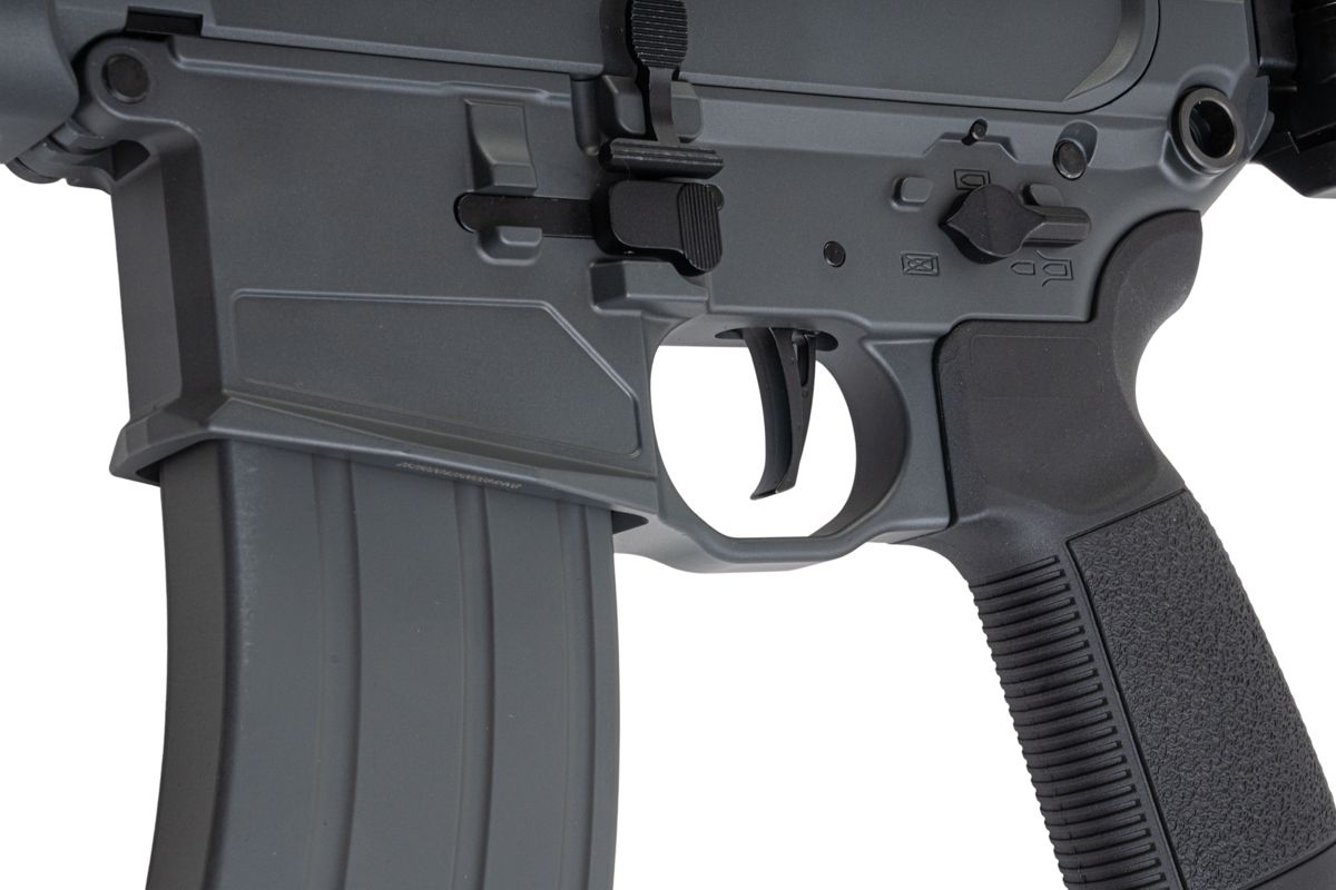 Salvo Precision MWS Spear LT 5.56 GBB エアソフトガン - 11.5インチ (G104-3B、マーキングなし) - グレー