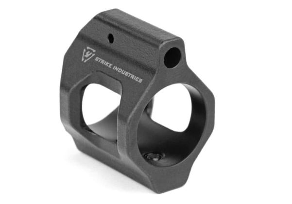 Strike Industries AR 強化ロープロファイルスチールガスブロック - ブラック