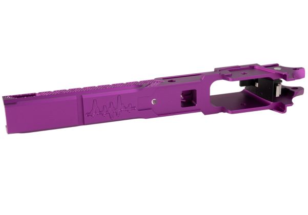 Dr. Black Tokyo Marui ハイキャパ 5.1 GBB フレーム (スタイル 05、CNC アルミニウム / アルミ、紫)