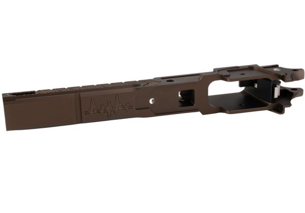 Dr. Black Tokyo Marui ハイキャパ 5.1 GBB フレーム (スタイル 05、CNC アルミニウム / アルミ、タン)