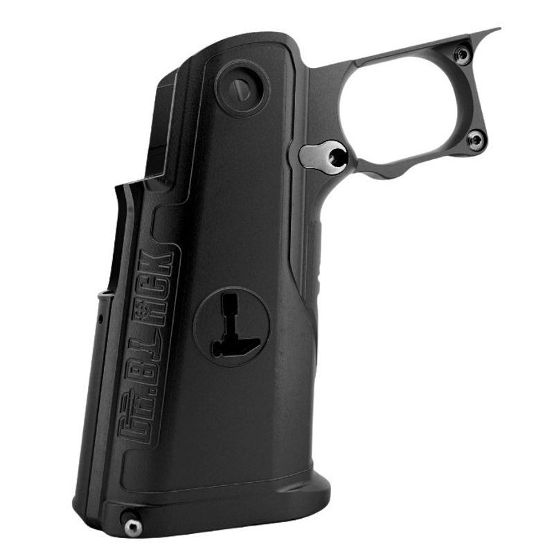 Dr. Black Tokyo Marui ハイキャパ GBB アルミグリップ (タイプC、ブラック)