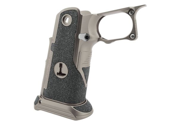 Dr. Black Tokyo Marui ハイキャパ GBB アルミグリップ (タイプC、グレー)