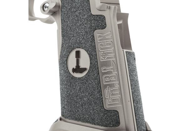 Dr. Black Tokyo Marui ハイキャパ GBB アルミグリップ (タイプC、グレー)