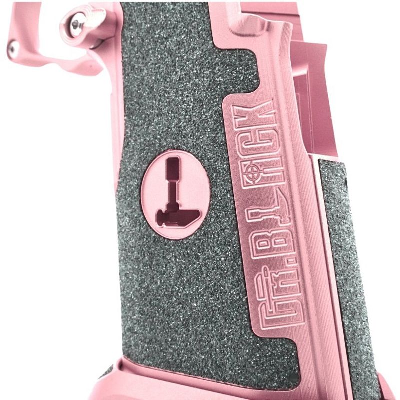 Dr. Black Tokyo Marui ハイキャパ GBB アルミグリップ (タイプC、ピンク)