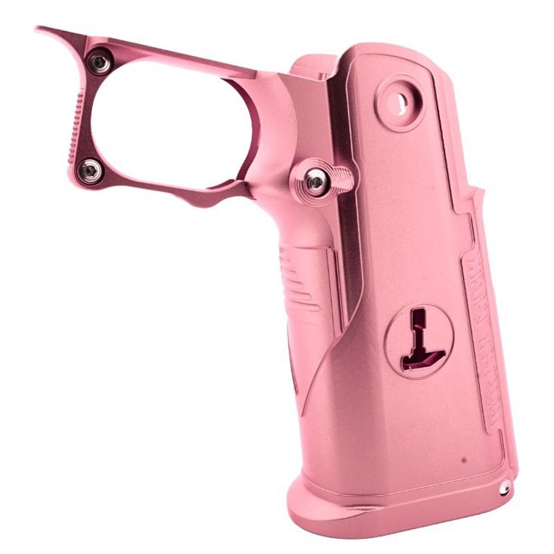 Dr. Black Tokyo Marui ハイキャパ GBB アルミグリップ (タイプC、ピンク)