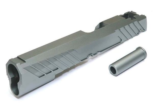 Dr. Black Tokyo Marui ハイキャパ5.1 GBB GBBスライド (タイプ300、アルミ、グレー)