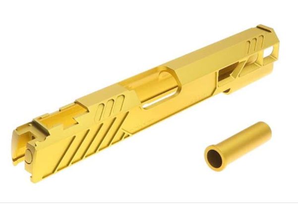Dr. Black Tokyo Marui HI-CAPA5.1 GBB GBBスライド (タイプ507、アルミ、金(きん))