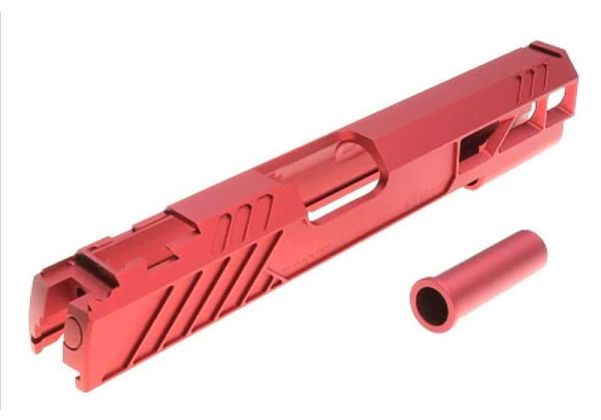 Dr. Black Tokyo Marui HI-CAPA5.1 GBB GBBスライド (タイプ507、アルミ、赤)