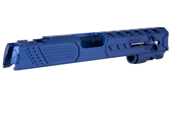 Dr. Black Tokyo Marui ハイキャパ5.1 GBB 'ロイヤル' GBBスライド (アルミ、ブルー)