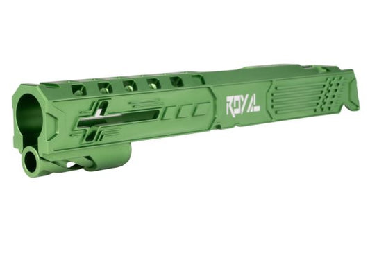 Dr. Black Tokyo Marui ハイキャパ5.1 GBB 'ロイヤル' GBBスライド (アルミ、グリーン)
