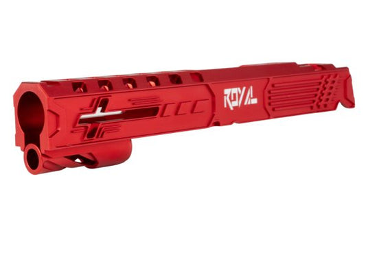 Dr. Black Tokyo Marui ハイキャパ5.1 GBB 'ロイヤル' GBBスライド (アルミ、赤)