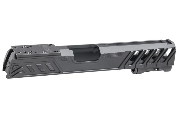 Dr. Black Tokyo Marui ハイキャパ5.1 GBB GBBスライド (タイプ「W」、アルミニウム / アルミ、グレー)