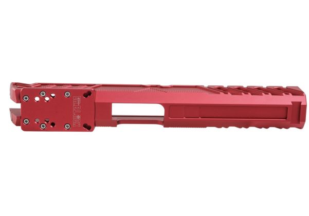 Dr. Black Tokyo Marui ハイキャパ5.1 GBB GBBスライド (タイプ「W」、アルミニウム / アルミ、マゼンタ)