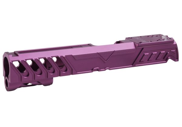 Dr. Black Tokyo Marui ハイキャパ 5.1 GBB GBBスライド (タイプ 'W'、アルミニウム / アルミ、紫)
