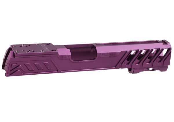 Dr. Black Tokyo Marui ハイキャパ 5.1 GBB GBBスライド (タイプ 'W'、アルミニウム / アルミ、紫)