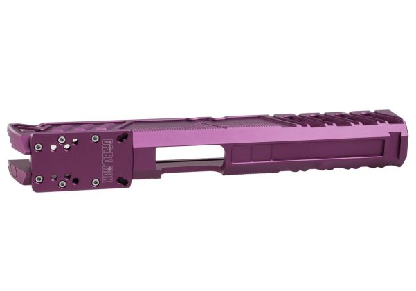 Dr. Black Tokyo Marui ハイキャパ 5.1 GBB GBBスライド (タイプ 'W'、アルミニウム / アルミ、紫)