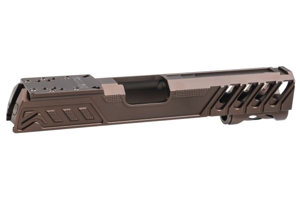 Dr. Black Tokyo Marui ハイキャパ5.1 GBB GBBスライド (タイプ「W」、アルミニウム / アルミ、タン)