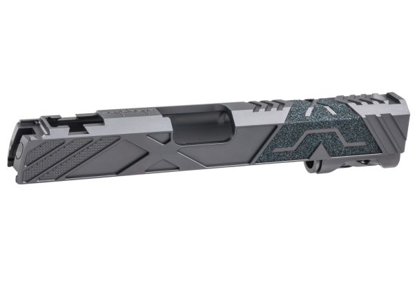 Dr. Black Tokyo Marui ハイキャパ5.1 GBB GBBスライド (タイプ「X」、アルミニウム / アルミ、グレー)