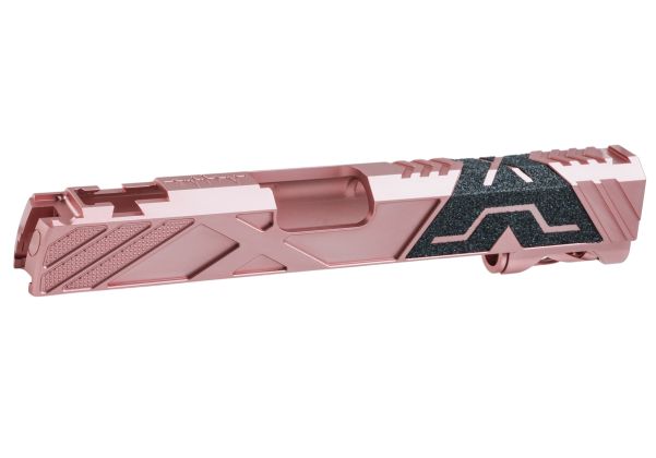 Dr. Black Tokyo Marui ハイキャパ5.1 GBB GBBスライド (タイプ「X」、アルミニウム / アルミ、ピンク)