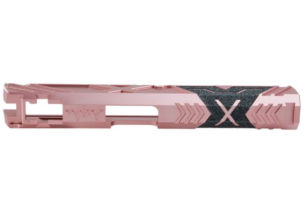 Dr. Black Tokyo Marui ハイキャパ5.1 GBB GBBスライド (タイプ「X」、アルミニウム / アルミ、ピンク)