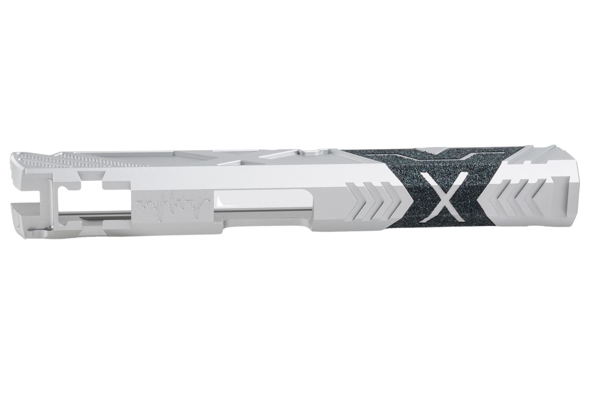 Dr. Black Tokyo Marui ハイキャパ5.1 GBB GBBスライド (タイプ「X」、アルミニウム / アルミ、銀(ぎん))