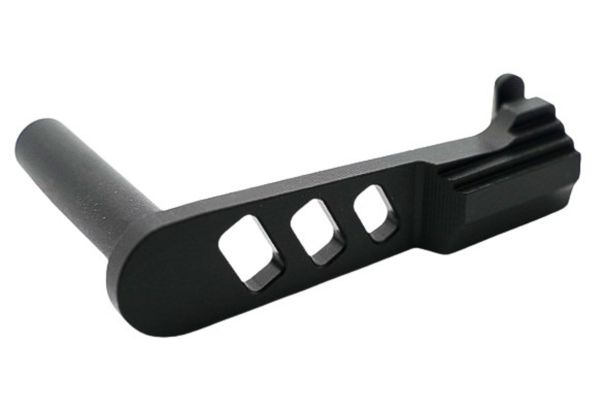 Dr. Black Tokyo Marui ハイキャパ GBB アルミGBBスライドストップ (タイプA、ブラック)