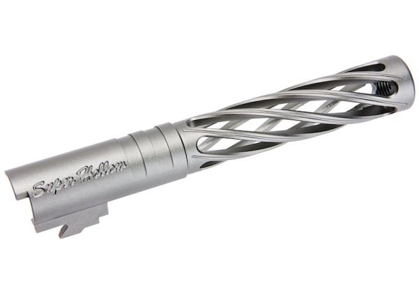 Dr. Black Hi-Capa 5.1 GBB アウターバレル (タイプディンギング、6063 アルミニウム / アルミ、グレー)