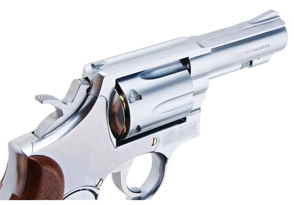 TANAKA S&W M65 .357 マグナム 3 インチ ステンレス フィニッシュ バージョン。 3 モデルガン(グリップアダプターシルバー付)