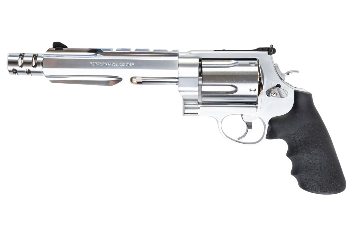 Tanaka S&W M500 パフォーマンスセンター ガスリボルバー (Ver. 2、6.5インチ) - ステンレス仕上げ