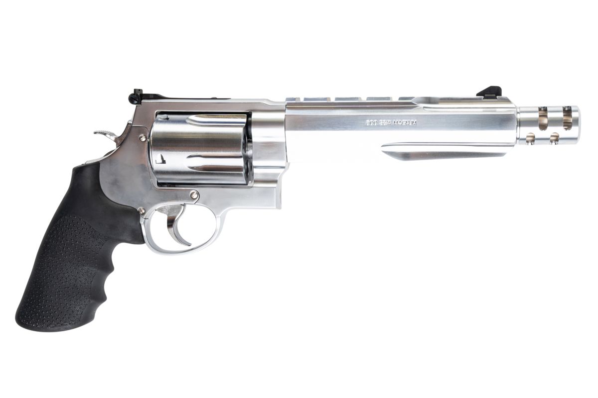 Tanaka S&W M500 パフォーマンスセンター ガスリボルバー (Ver. 2、6.5インチ) - ステンレス仕上げ
