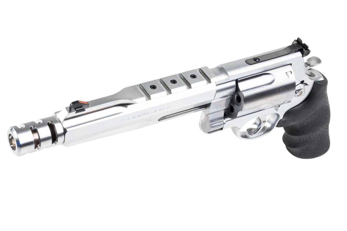 Tanaka S&W M500 パフォーマンスセンター ガスリボルバー (Ver. 2、6.5インチ) - ステンレス仕上げ
