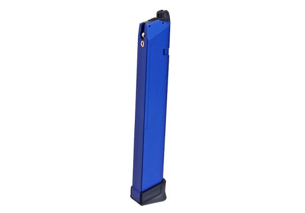 TTI Airsoft 軽量ガスマガジン VFC / Tokyo Marui / WE Gシリーズ / AAP01用(50発、アルミニウム / アルミ、ブルー)