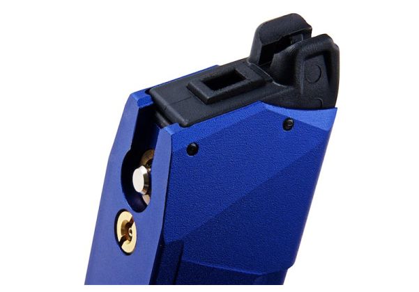 TTI Airsoft 軽量ガスマガジン VFC / Tokyo Marui / WE Gシリーズ / AAP01用(50発、アルミニウム / アルミ、ブルー)