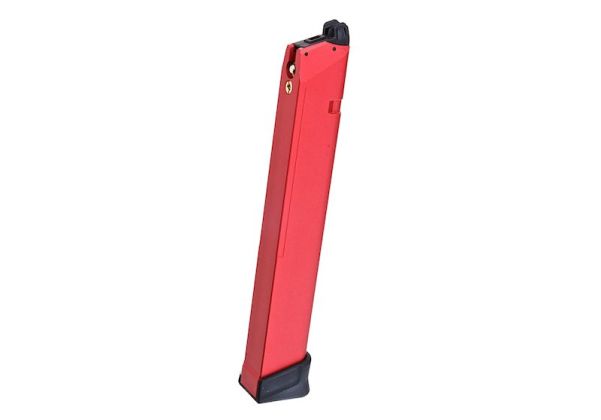 TTI Airsoft 軽量ガスマガジン VFC / Tokyo Marui / WE Gシリーズ / AAP01用(50発、アルミ製、赤)
