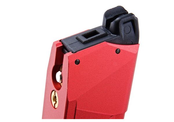 TTI Airsoft 軽量ガスマガジン VFC / Tokyo Marui / WE Gシリーズ / AAP01用(50発、アルミ製、赤)