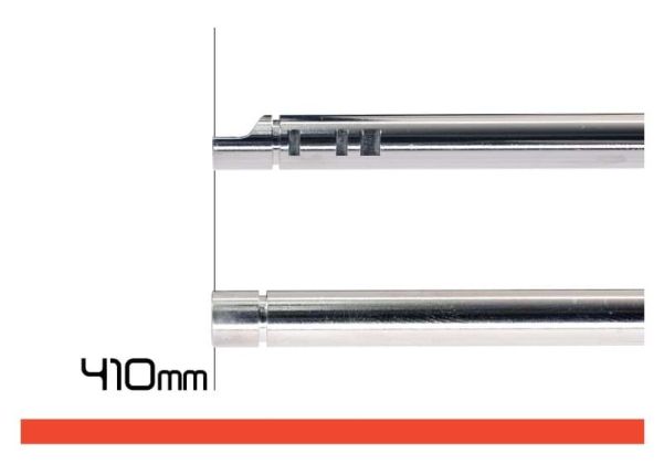 Unicorn AirsoftインナーバレルGBB(6.03mm、長さ:410mm、ニトロフロンコーティングブラス)60度ホップアップバッキング付き