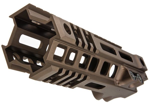 Z-Parts MK4レイル(アルミニウム / アルミ、7インチ、バレルナット付き)GHK M4 GBBRエアソフトガン用 - DDC