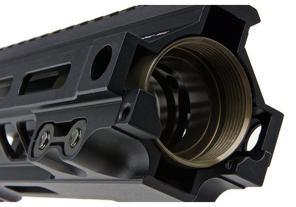 Z-Parts MK4レイル(アルミ製、7インチ、バレルナット付き)Tokyo MaruiM4 MWS GBBRエアソフトガン用 - ブラック