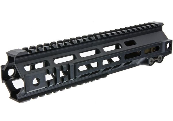 Z-Parts MK4レイル(アルミ製、10インチ、バレルナット付き)Tokyo MaruiM4 MWS GBBRエアソフトガン用 - ブラック