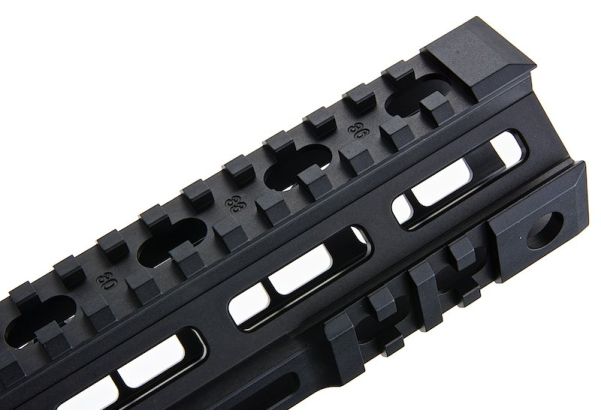 Z-Parts MK4レイル(アルミ製、10インチ、バレルナット付き)Tokyo MaruiM4 MWS GBBRエアソフトガン用 - ブラック