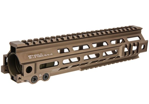 Z-Parts MK4レイル(アルミ製、10インチ、バレルナット付き)Tokyo MaruiM4 MWS GBBRエアソフトガン用 - DDC