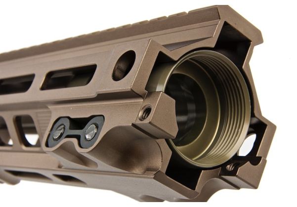 Z-Parts MK4レイル(アルミ製、10インチ、バレルナット付き)Tokyo MaruiM4 MWS GBBRエアソフトガン用 - DDC