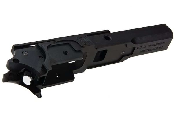 Airsoft Masterpiece フレーム(アルミアドバンス - STIスタイル3.9 Tokyo Marui ハイキャパ GBBピストル用) - ブラック-AIRSOFT GOGO エアガン・サバゲー用品通販