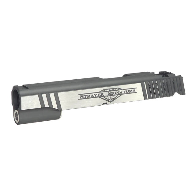 Airsoft Masterpiece インフィニティ ストレイヤー シグネチャースライド マルイ ハイキャパ 5.1 エアソフト用 (SL-IFSS) - グレー 2トーン-AIRSOFT GOGO エアガン・サバゲー用品通販