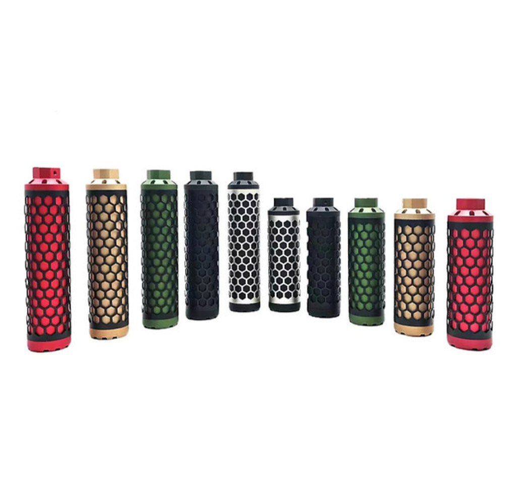 AKATSUKI HIVE モックサプレッサー バレルエクステンション - HIVES, 赤-AIRSOFT GOGO エアガン・サバゲー用品通販