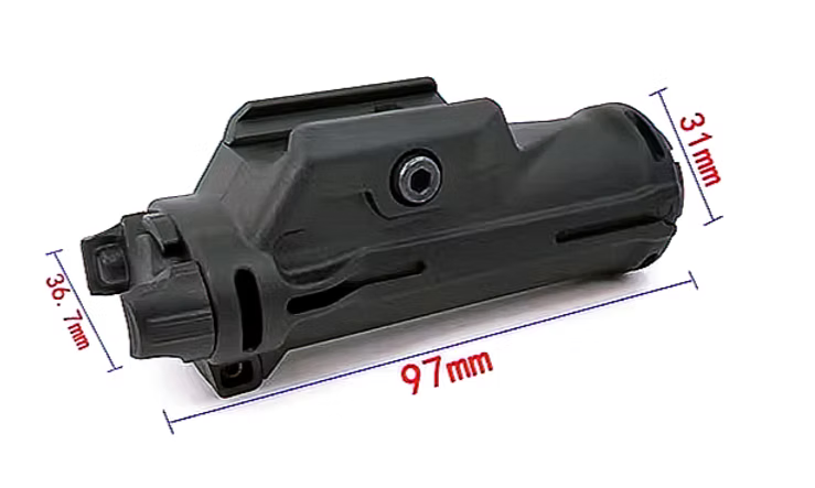 AKATSUKI XH15 タクティカルLEDライト - ブラック-AIRSOFT GOGO エアガン・サバゲー用品通販