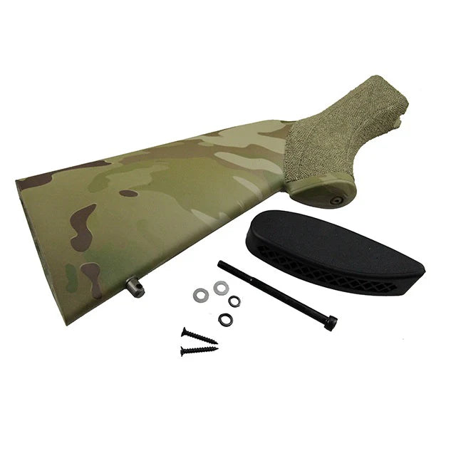 APS 870 ポリススタイルストック(スティップル付き)(APS-CAM140)-マルチカム-AIRSOFT GOGO エアガン・サバゲー用品通販