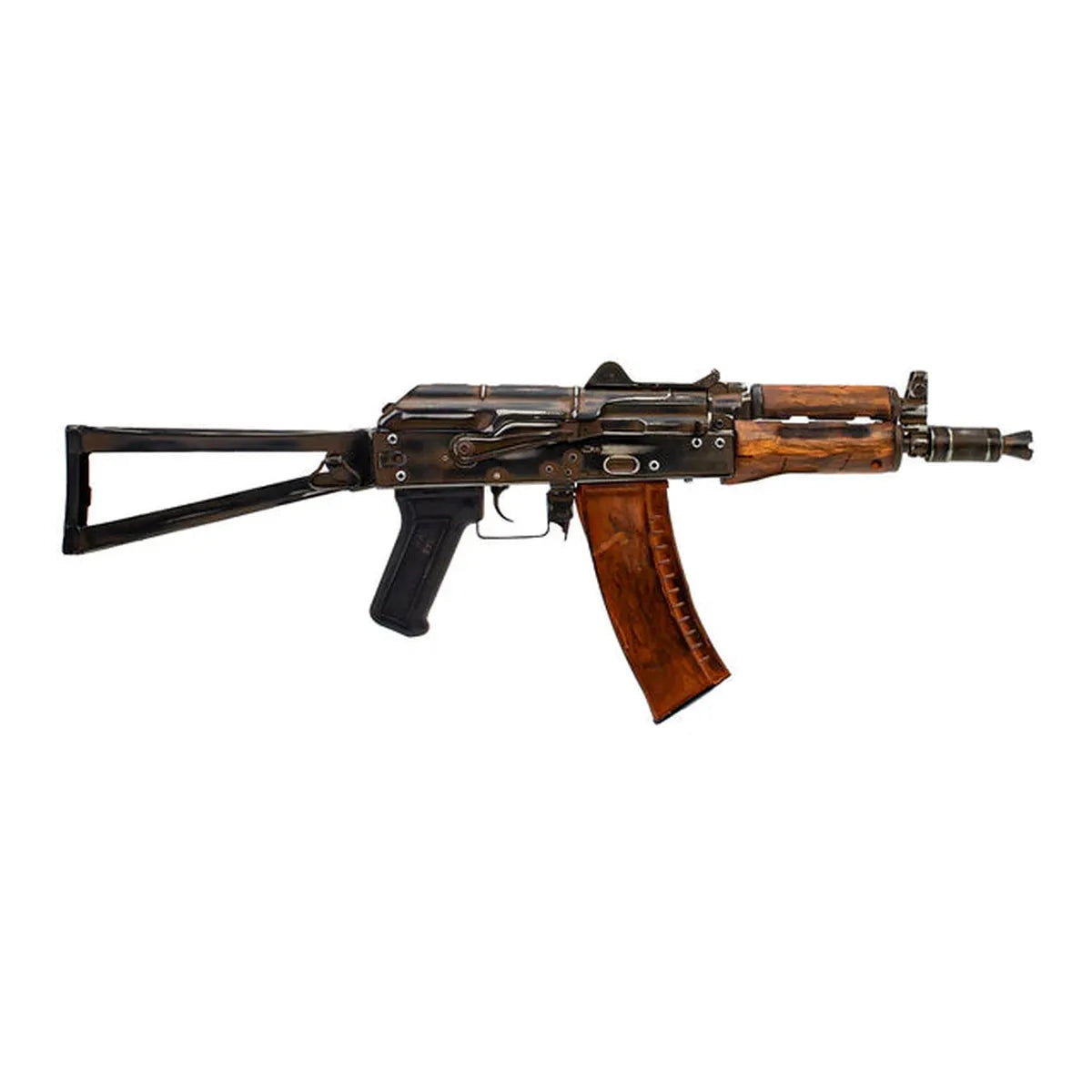 APS リアルウッド AK-74U AEG バトルウォーンバージョン (ASK205BW)-AIRSOFT GOGO エアガン・サバゲー用品通販